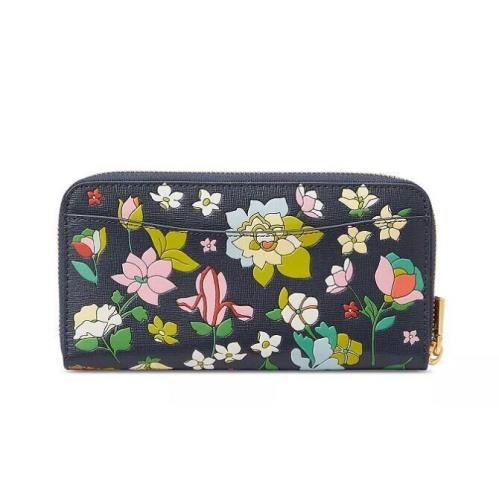 Kate Spade NY Morgan Flower Bed Emboss Saffiano Leather Continental Wallet Italy