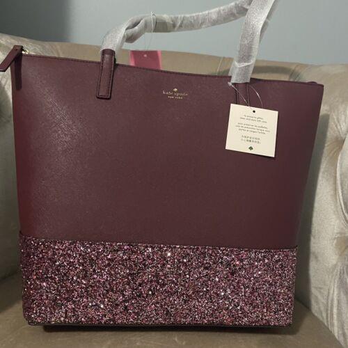 Bolsa de ombro nova com etiquetas Kate Spade glitter mica rosa luva  196021370717 | eBay