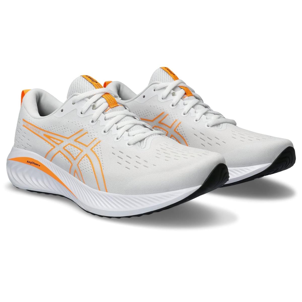 Man`s Sneakers Athletic Shoes Asics Gel-excite 10 White/Orange Pop