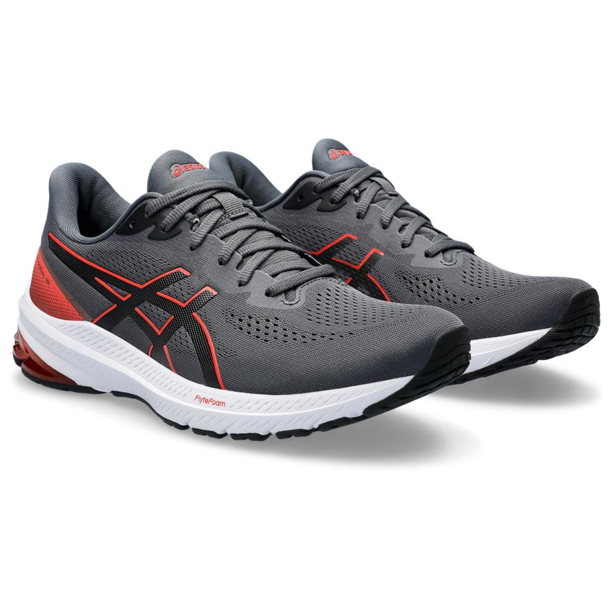 Man`s Sneakers Athletic Shoes Asics GT-1000 12 Carrier Grey/True Red