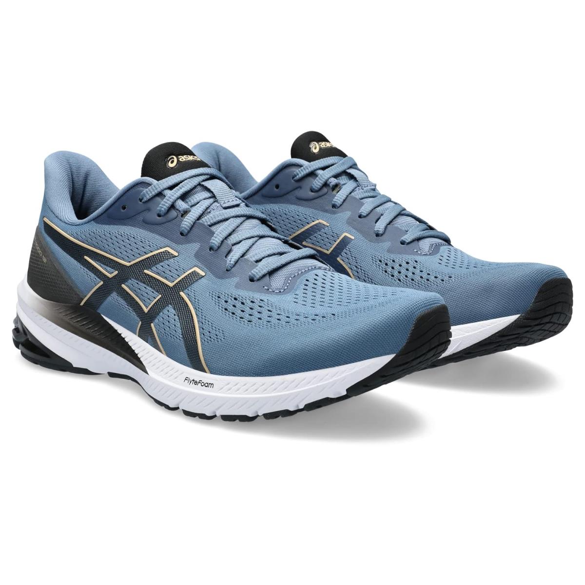 Man`s Sneakers Athletic Shoes Asics GT-1000 12 Storm Blue/Dune