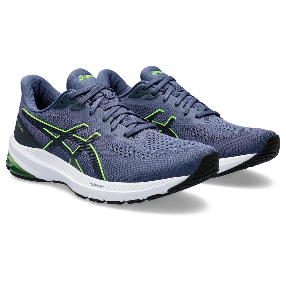 Man`s Sneakers Athletic Shoes Asics GT-1000 12 Thunder Blue/Electric Lime