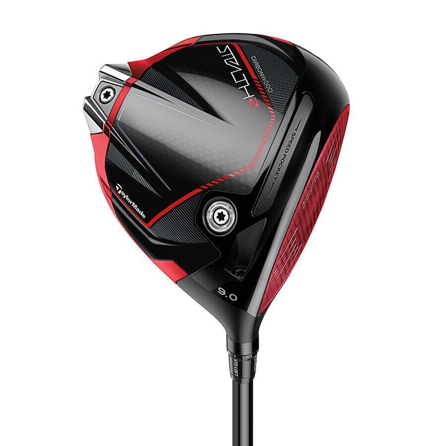Taylormade Stealth 2 Driver 9.0 Stiff Ventus Red TR 5S Right Hand 0788 - Red, Teal