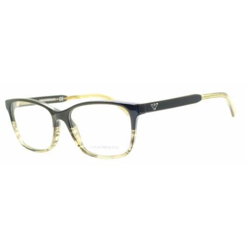 Emporio Armani Eyeglasses EA 3121 5567 Brown/tr Striped Beige W/demo Lens 54