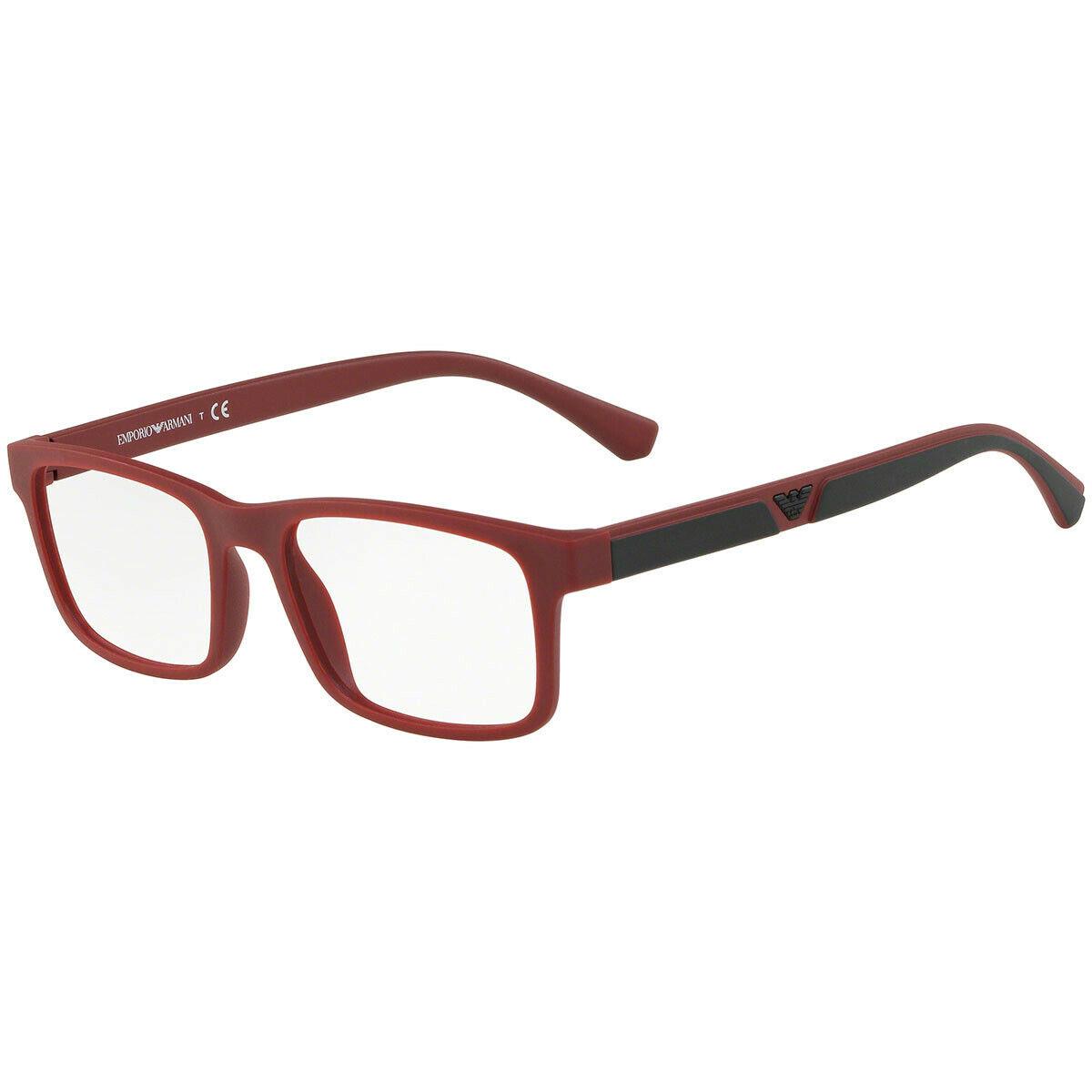 Emporio Armani Eyeglasses EA 3130 5671 Matte Bordeaux W/ Demo Lens 53 MM