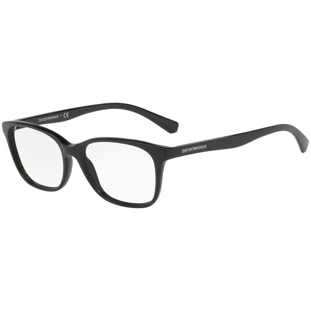 Emporio Armani Eyeglasses EA 3126 5001 Black W/ Demo Lens 52 MM