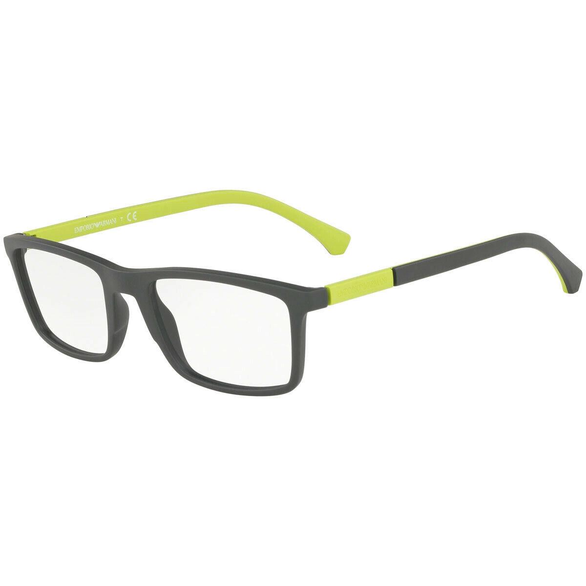 Emporio Armani Eyeglasses EA 3152 5753 Green Rubber W/ Demo Lens 53 MM