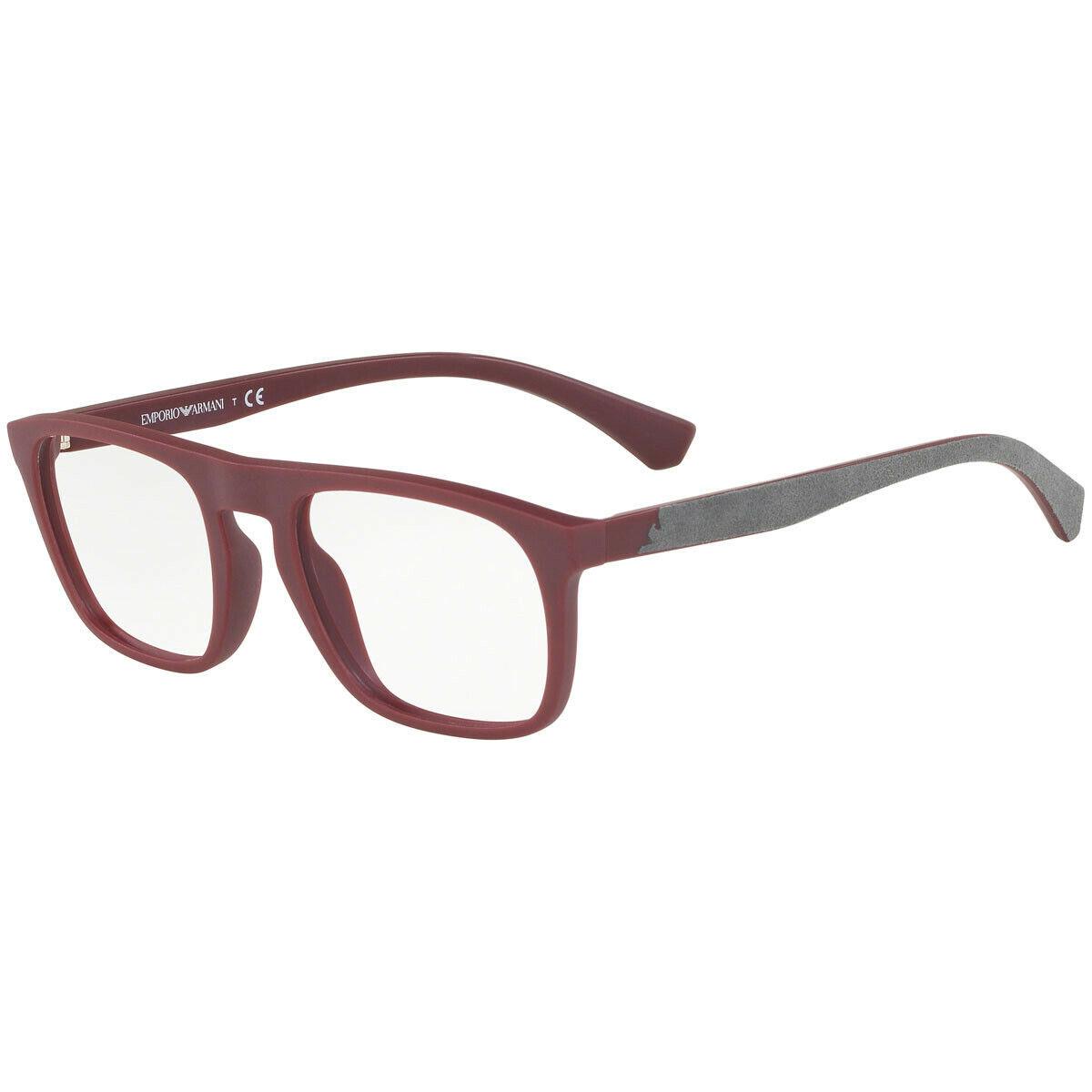 Emporio Armani Eyeglasses EA 3151 5751 Matte Bordeaux W/ Demo Lens 54 MM