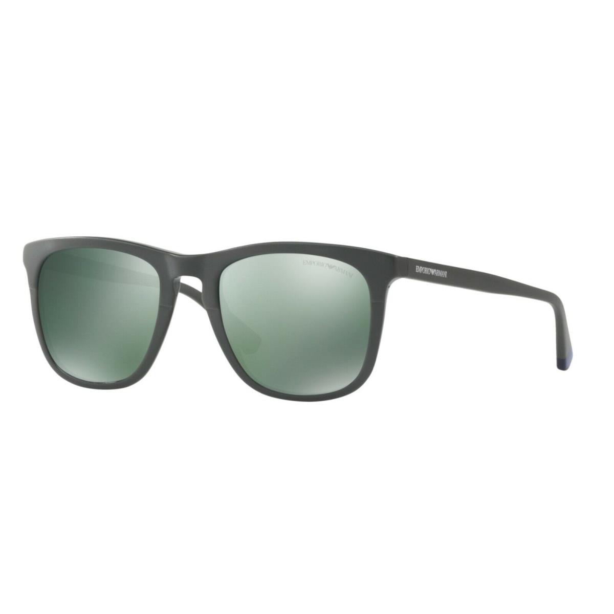 Emporio Armani Sunglasses EA 4105 55976R Matte Green / Light Green Mirror Petrol