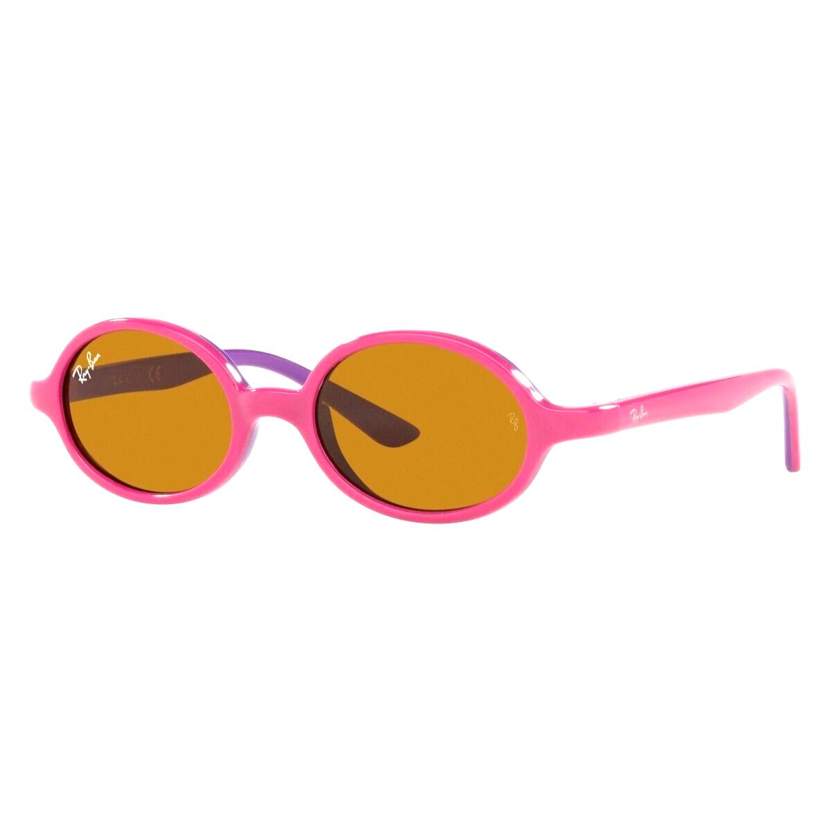 Ray Ban Kids Burbank RJ9145S 7083/3 Pink Sunglasses 44-16-115 - Frame: Pink, Lens: Brown