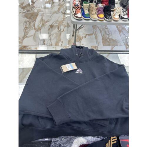 Wmns Nike Acg Cropped Sweater Sz-m Color-black DQ5807-045