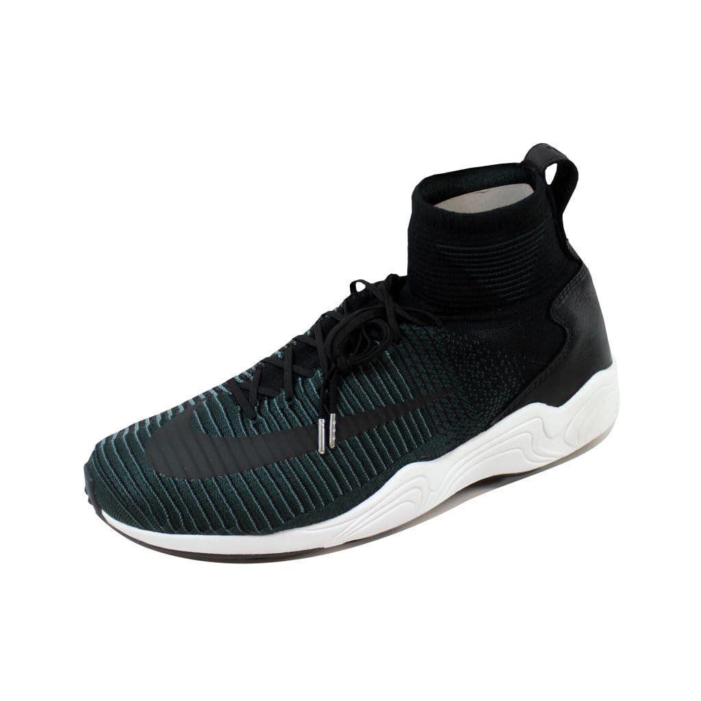 Nike Zoom Mercurial XI Flyknit FC Shoe Black/seaweed Running Shoes Men Size 13 - Black