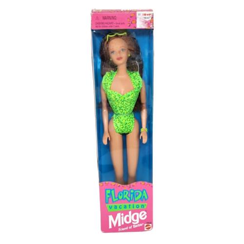 Vintage 1998 Barbie Doll Mattel Florida Vacation Midge 20538 Nos