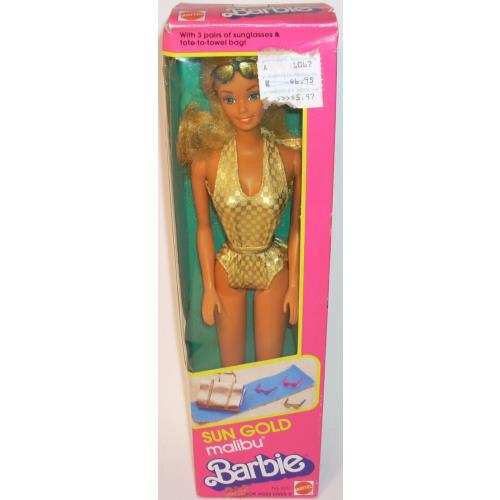 Barbie Sun Gold Malibu Barbie Doll Vintage 1983 Mattel 1067