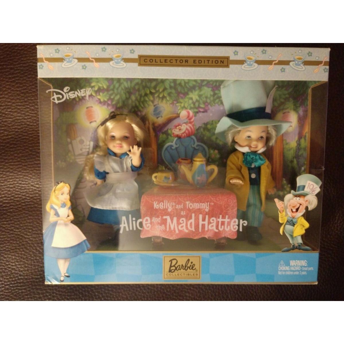 Disney Barbie 2002 Kelly Tommy As Alice The Mad Hatter Collector Edition