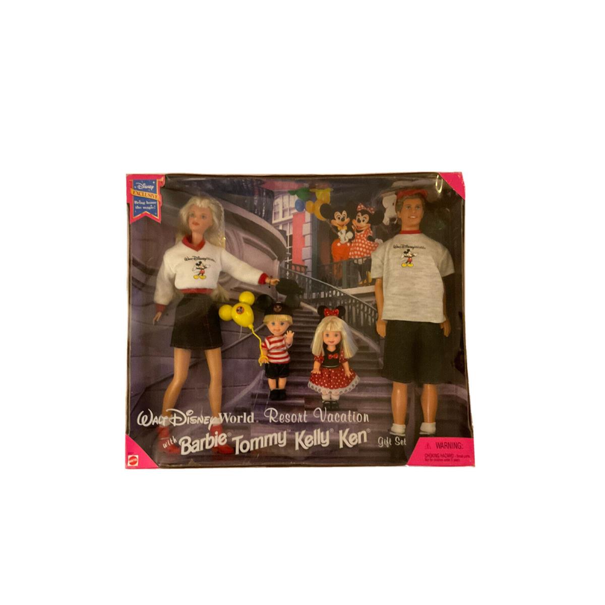 Walt Disney World Resort Vacation Set with Barbie Tommy Kelly Ken Niob