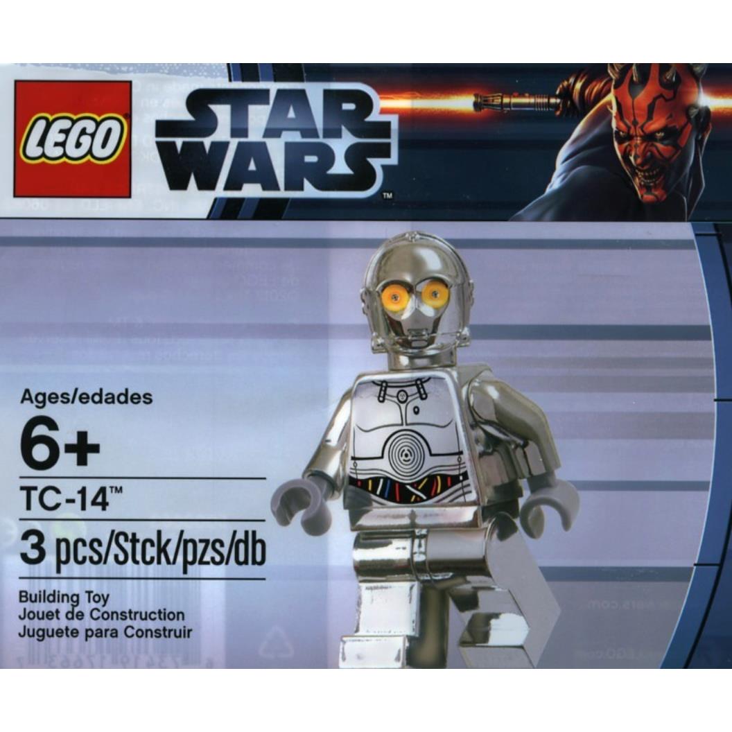 Lego Star Wars 5000063 TC-14 Minifigure Silver Chrome Exclusive Limited