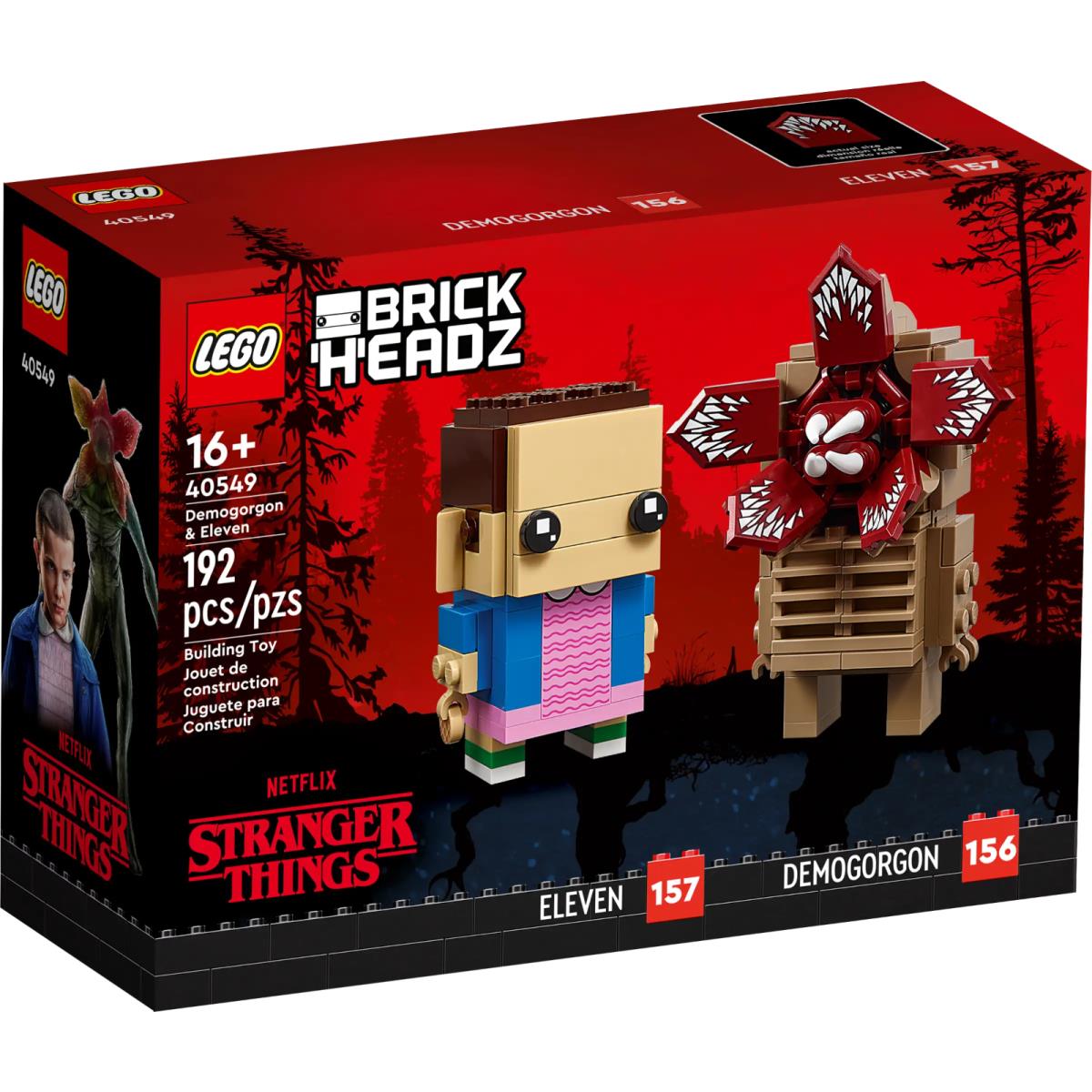 Lego Brickheadz Demogorgon Eleven Stranger Things 157 and 156