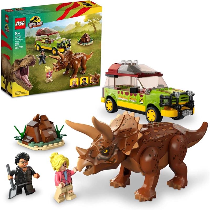 Lego Jurassic Park Triceratops Research 76959 Building Set Dinosaur Toy Gift