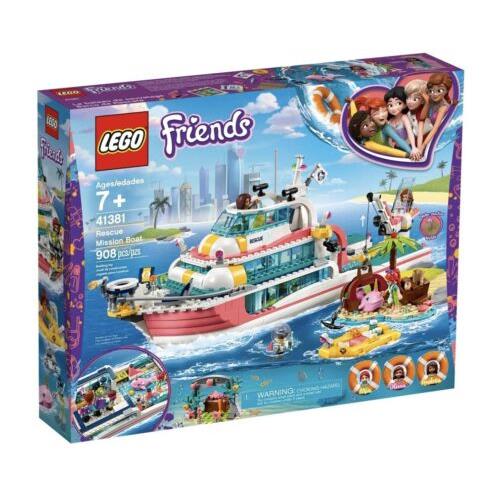 Lego Friends Set 41381 Rescue Mission Boat Retired 908 Pieces