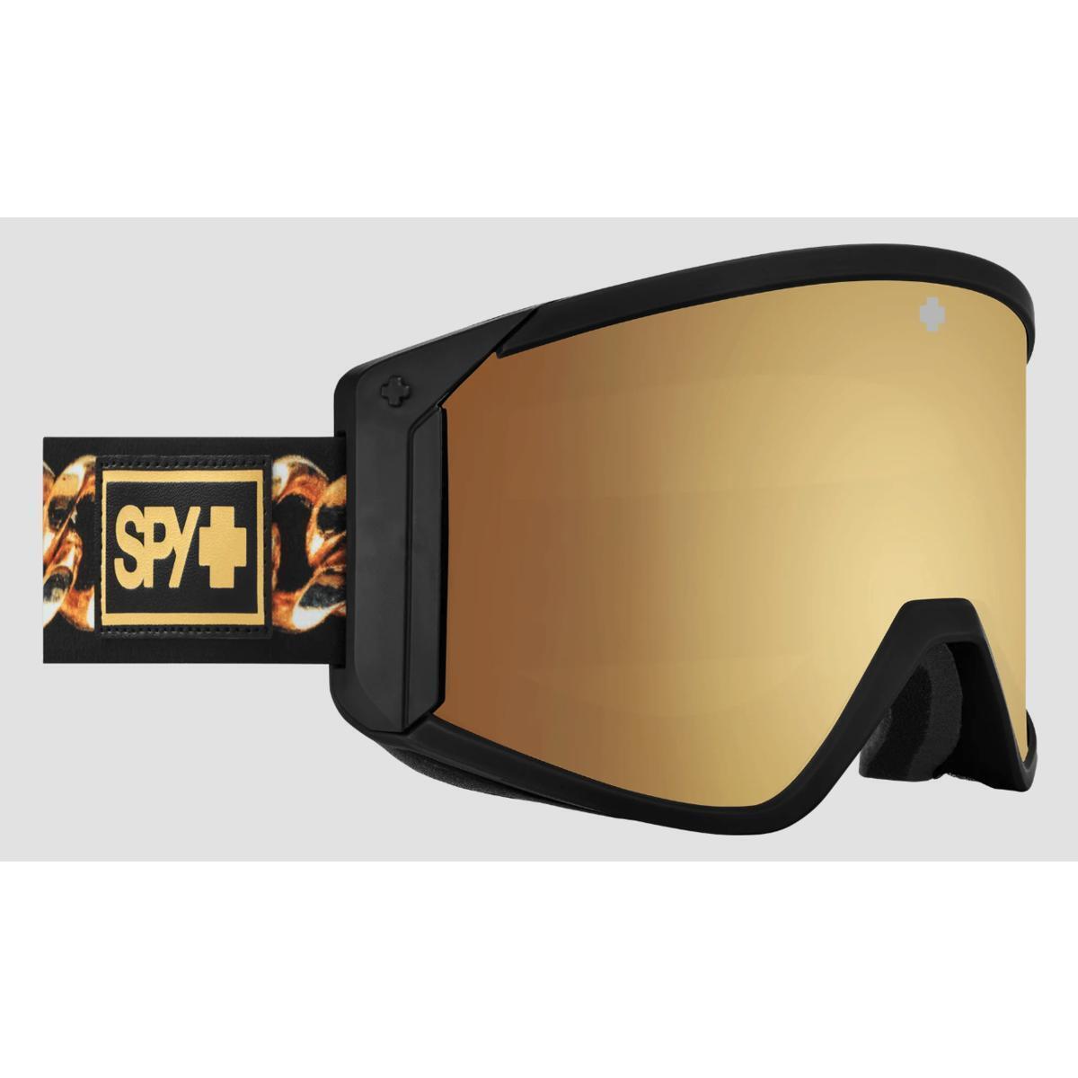 Spy Optic Raider Goggles Club Midnite ML Rose w/ Gold Spectra Mirror