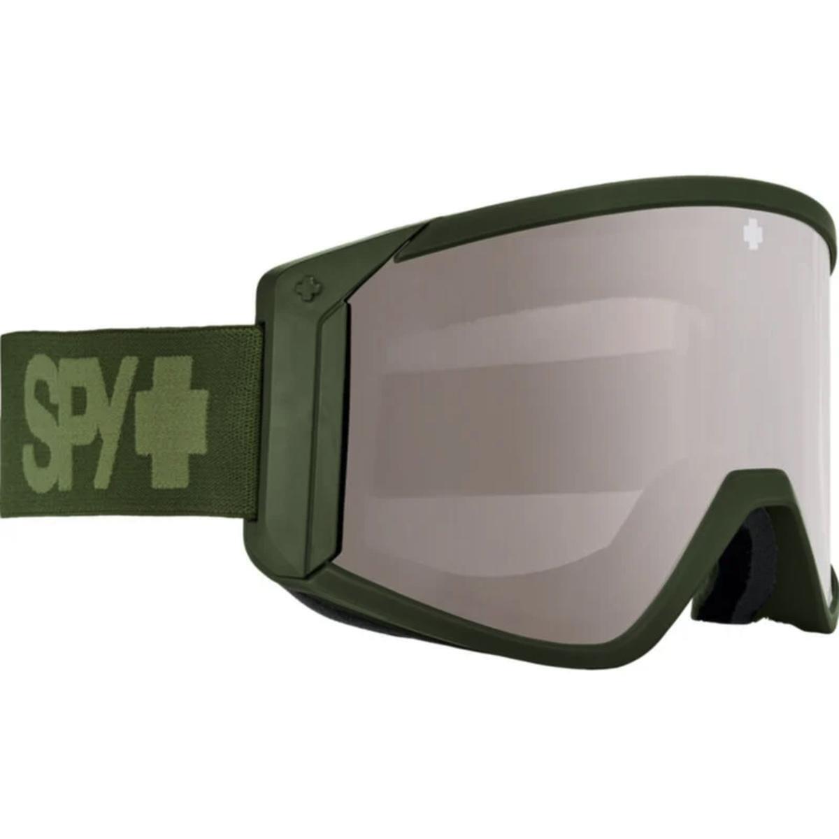 Spy Optic Raider Goggles Monochrome Olive ML Rose Silver Spectra Mirror