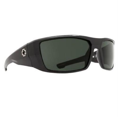Spy Optic Dirk Sunglasses Men`s Black Happy Gray Green Polar