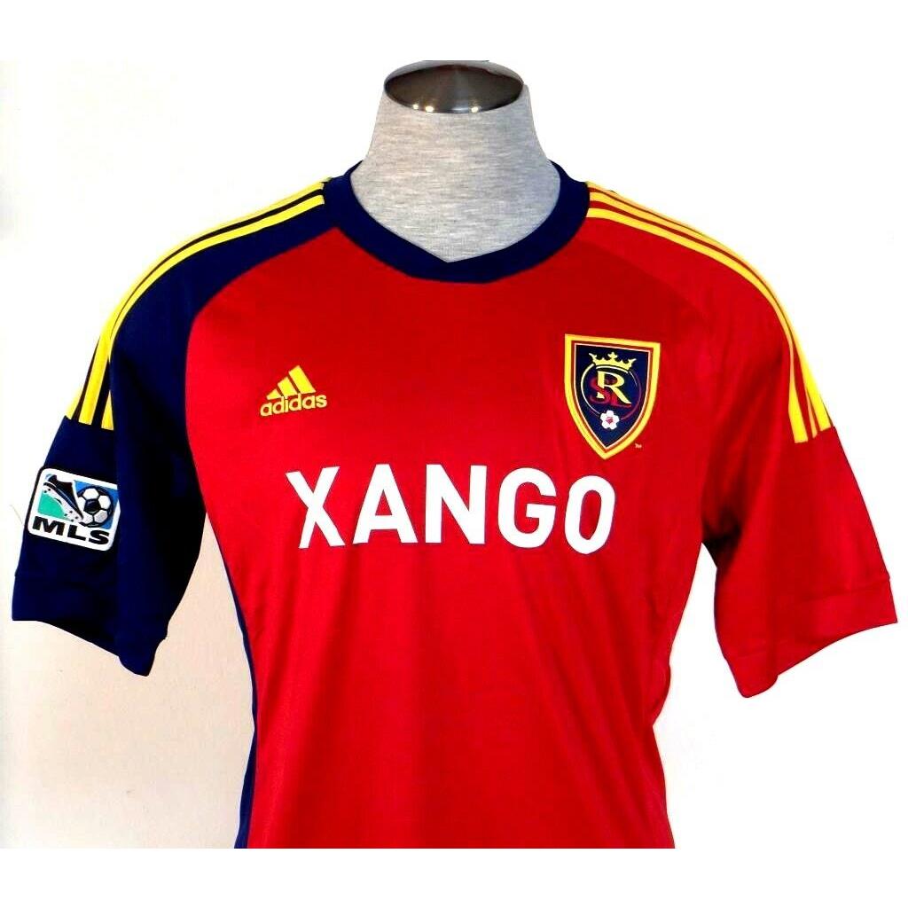 Adidas Climacool Real Salt Lake Red Short Sleeve Soccer Jersey Men`s