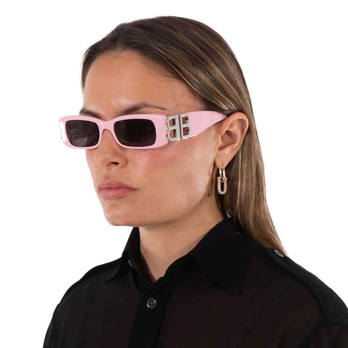 Balenciaga Grey Pilot Ladies Sunglasses BB0096S 012 51 BB0096S 012 51