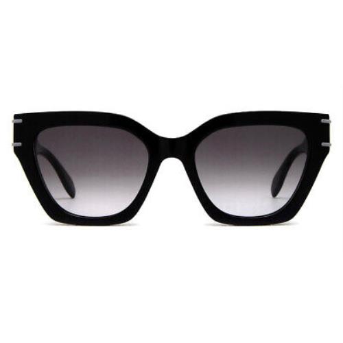Alexander Mcqueen AM0398S Sunglasses Black Gray Gradient 53
