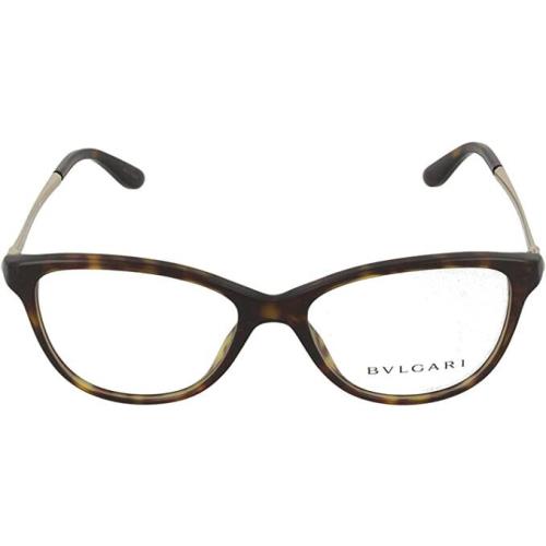 Bvlgari Women`s BV4108B Eyeglasses Frames- 504 Dark Tortoise- 53-16-140