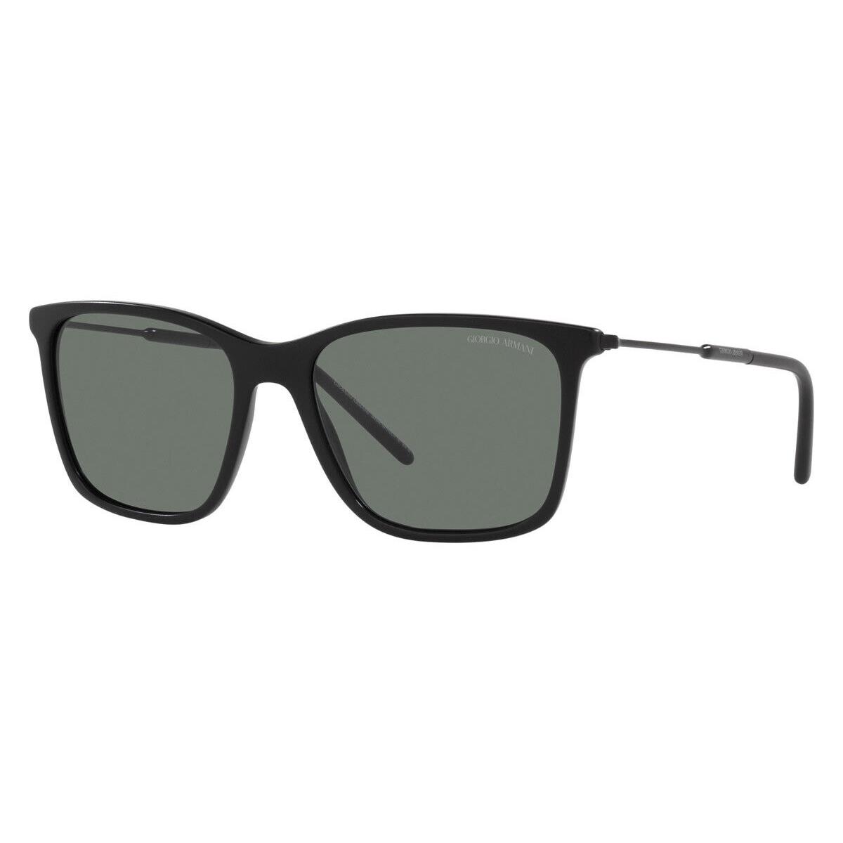 Giorgio Armani AR8176 Sunglasses Matte Black Gray 57mm
