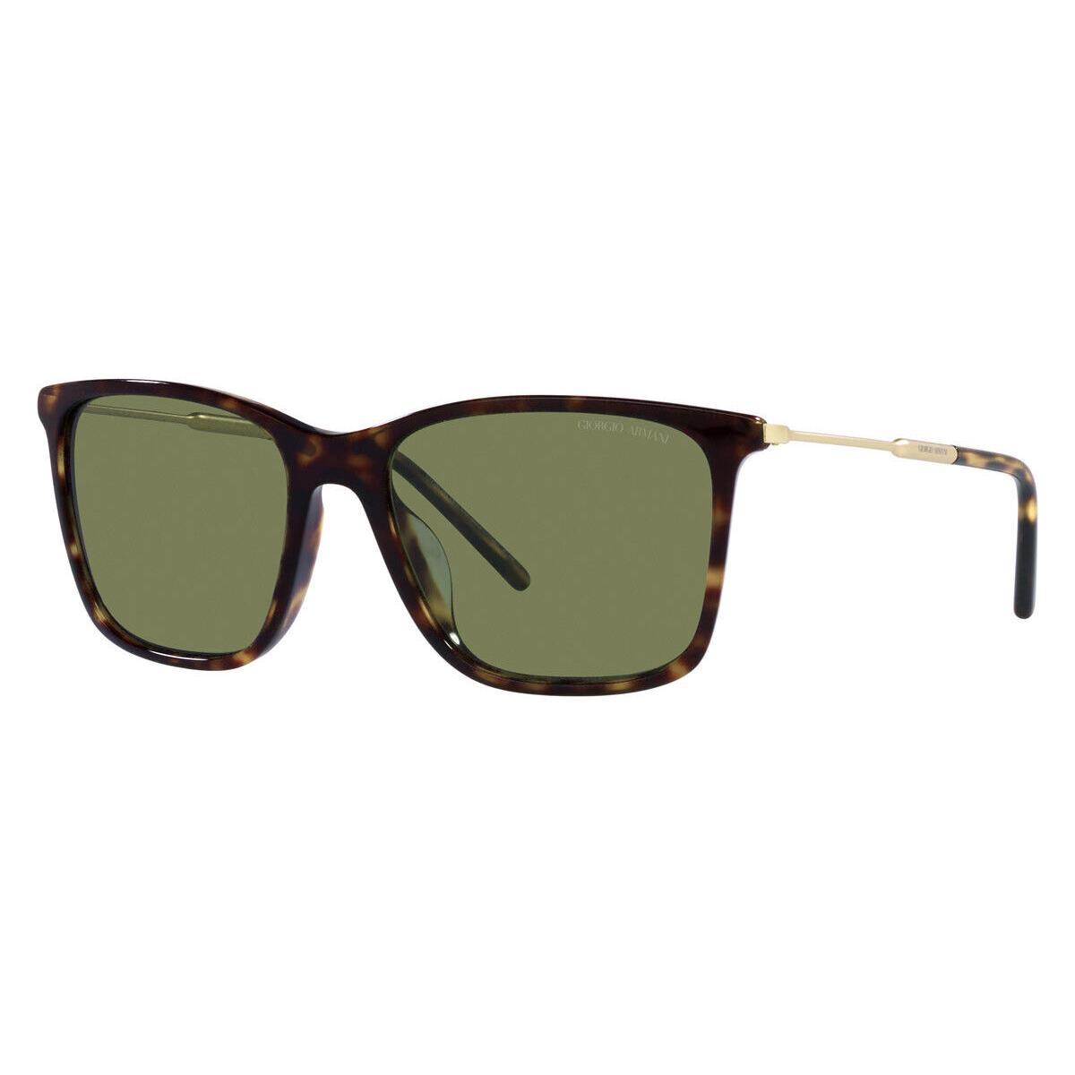 Giorgio Armani AR8176F Sunglasses Havana Green Square 57mm