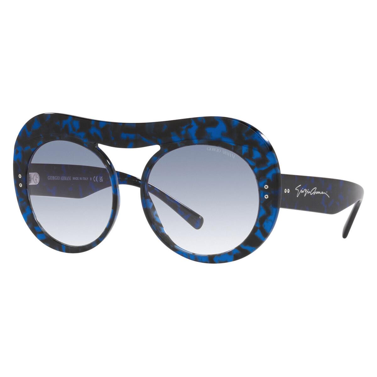 Giorgio Armani AR8178 Sunglasses Blue Tortoise Clear Gradient Light Blue 56mm