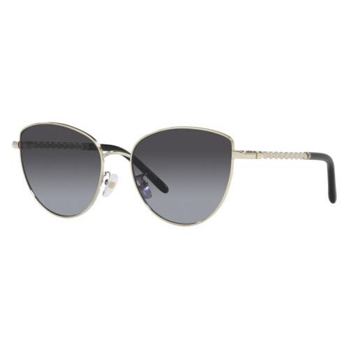 Tory Burch Women`s TY6091-32718G Fashion 56mm Shiny Light Gold Sunglasses