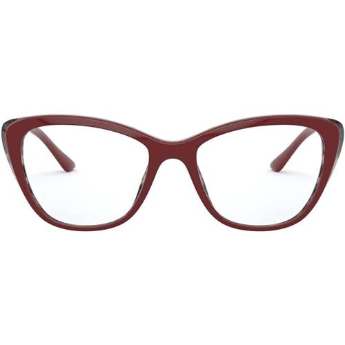 Prada PR 04WV 07H1O1 54mm Women`s Bordeaux/grey Havana Eyeglasses