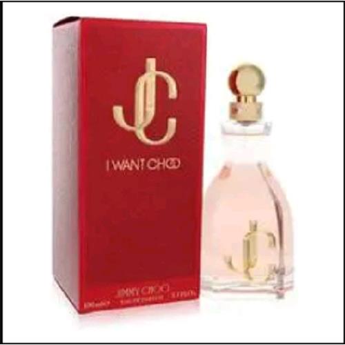 Jimmy Choo I Want Choo Amber Floral Perfume 3.3 Oz Eau De Parfum Spray For Women