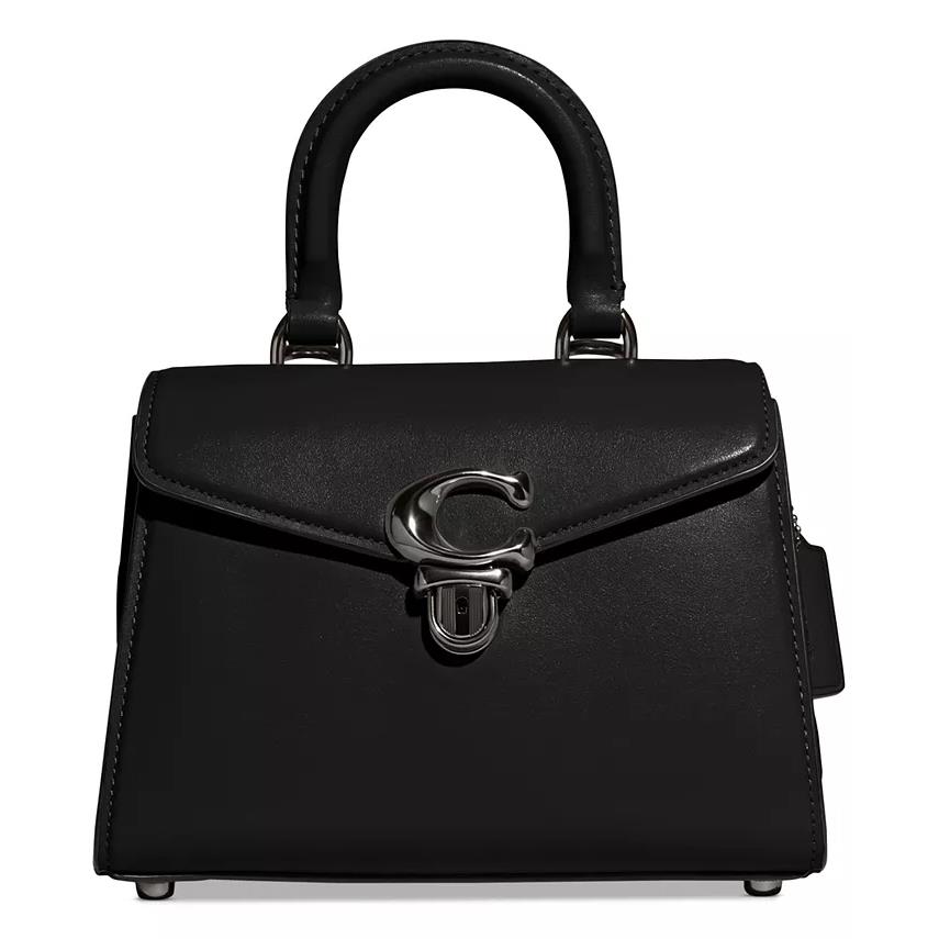 Coach Sammy 21 Luxe Refined Leather Small Satchel Black