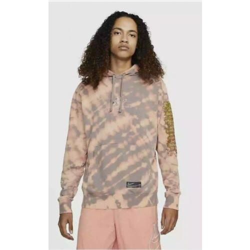 Nike Club Sportwear French Terry Hoodie Taupe Haze Men`s SZ SM DM7943-229