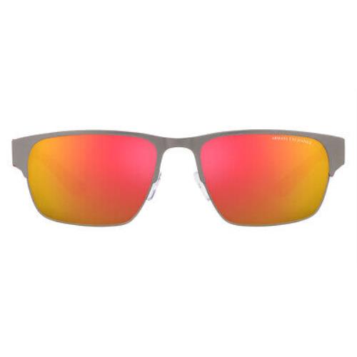 Armani Exchange AX2046S Sunglasses Men Rectangle 57mm