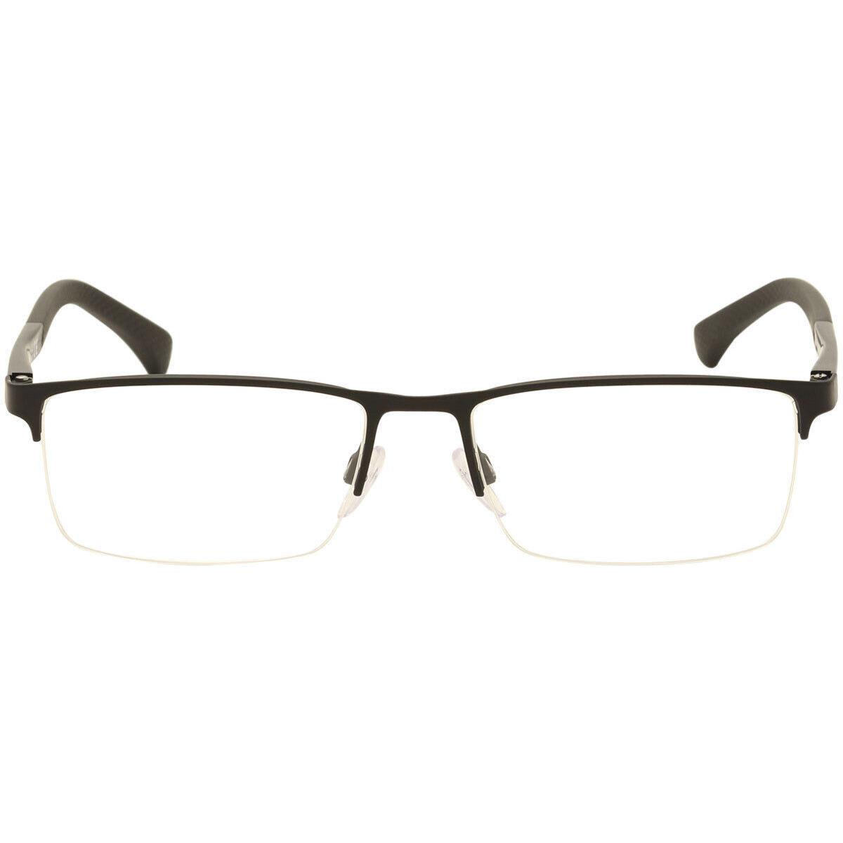 Emporio Armani Eyeglasses EA1041 EA/1041 3175 Black Rubber Optical Frame 55mm