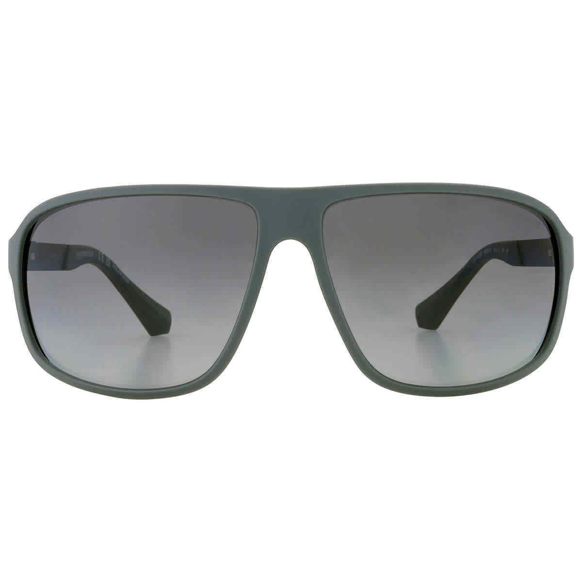 Emporio Armani Polarized Grey Gradient Square Men`s Sunglasses EA4029 5060T3 64