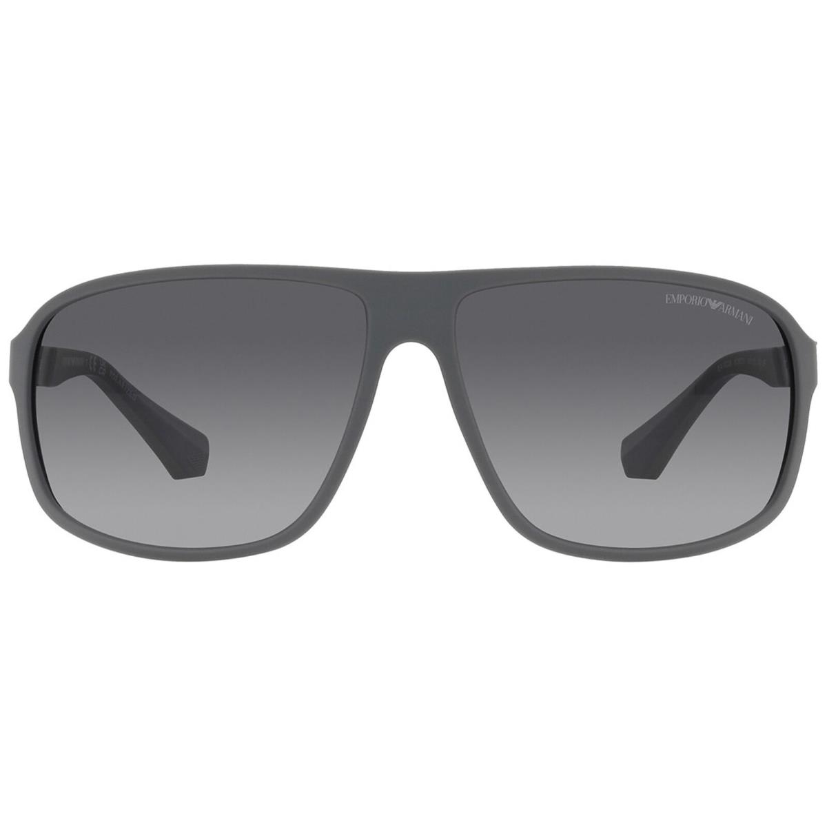 Emporio Armani Polarized Men`s Wrapped Pilot Sunglasses - EA4029 5060T3 64