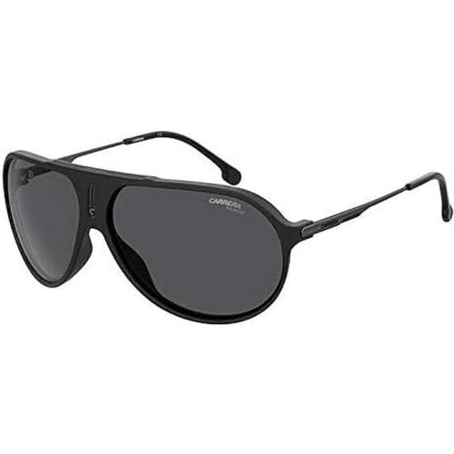 Carrera Polarized Unisex Sunglasses Hot 65 0003 Matte Black/grey 63mm