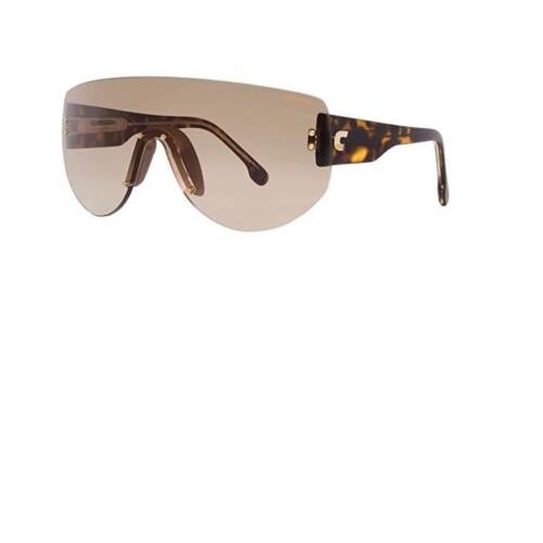 Carrera Havana/brown Shaded 99 mm Unisex Sunglasses Flaglab 12 0086 99