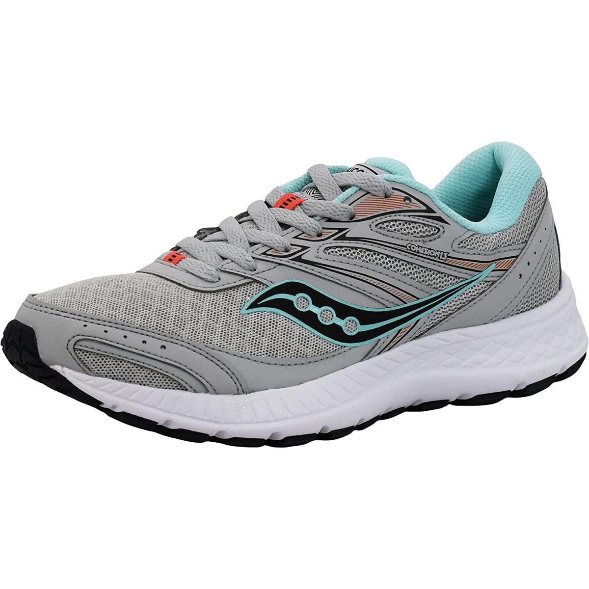 Saucony Women`s Cohesion 13 Running Shoe Grey/Mint