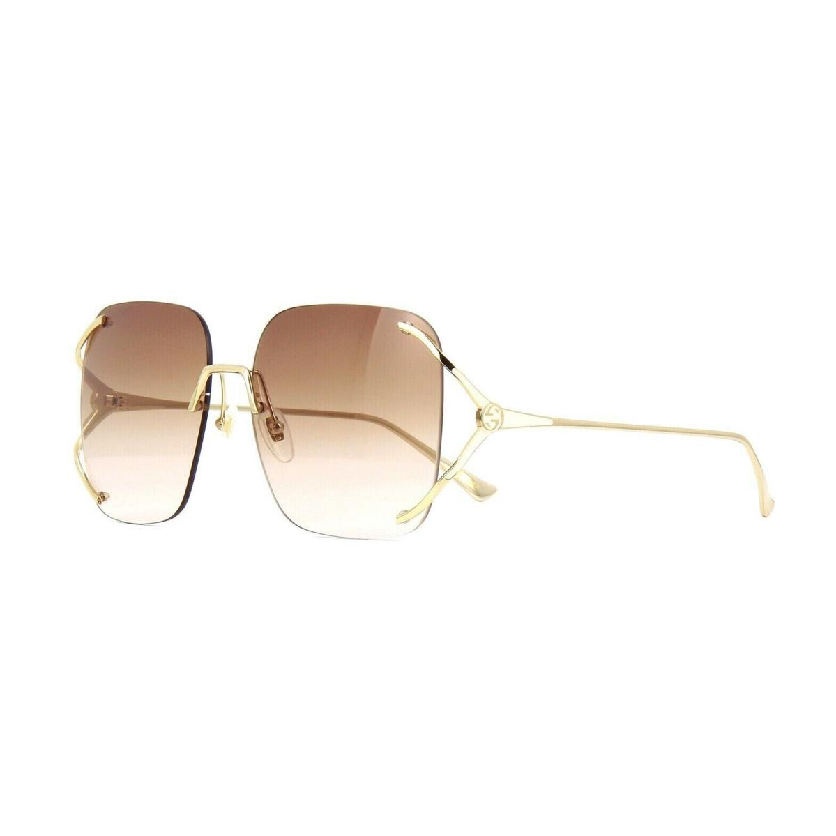 Gucci Sunglasses GG0646S 002 Gold Frame Brown Gradient Lens 60MM