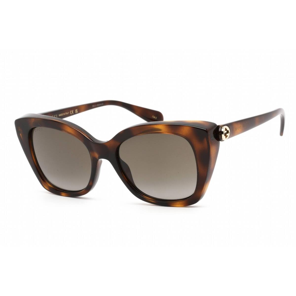 Gucci Women`s Sunglasses Tortoise Cat Eye Plastic Full Rim Frame GG0921S 002