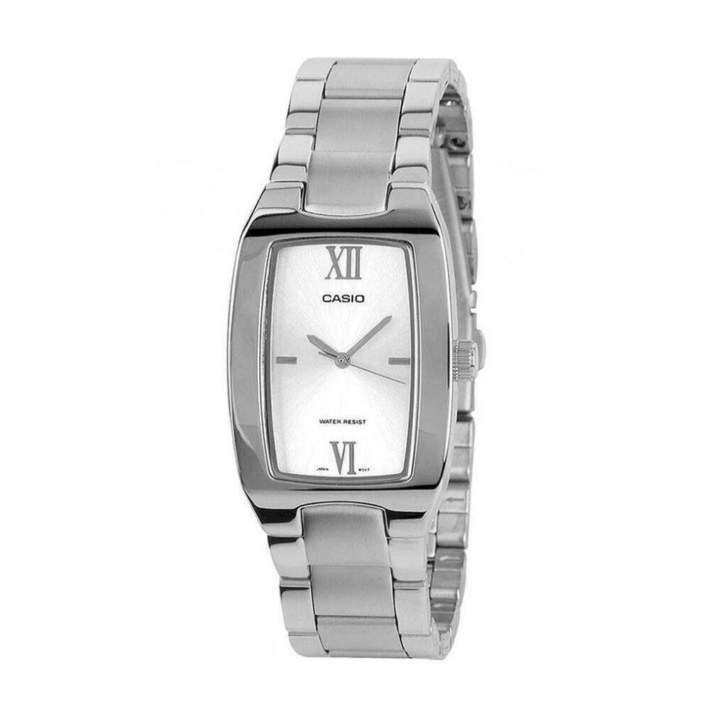 Casio MTP-1165A-7C2 Enticer White Dial Silver-tone Stainless Steel Men`s Watch - White Dial, Silver Band, Silver Bezel