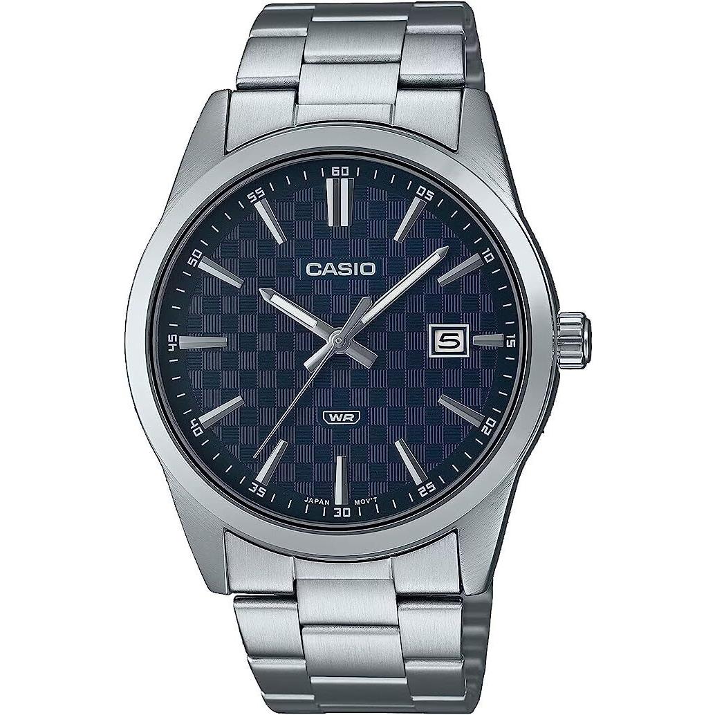 Casio MTP-VD03D-2A Men`s Standard Analog Black Dial Stainless Steel Band Watch